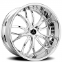 21" Artis Forged Wheels Biscayne Chrome Rims