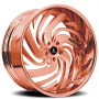 22" Artis Forged Wheels Fillmore Rose Gold Rims 