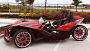 24" Staggered Azad Wheels AZ99 Candy Red Milled with Chrome SS Lip Polaris Slingshot / 3-Wheeler Rims