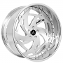 21" Staggered Artis Forged Wheels Luna Brushed Rims