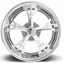 22" U.S. Mags Forged Wheels Venom US624 Polished Vintage Forged 2-Piece Rims