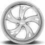 22" U.S. Mags Forged Wheels Kompressor 5 US451 Polished with Clear Coat Tuckin Series Rims 