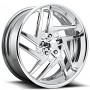 22" U.S. Mags Forged Wheels Nemesis 5 US465 Polished Tuckin Series Rims