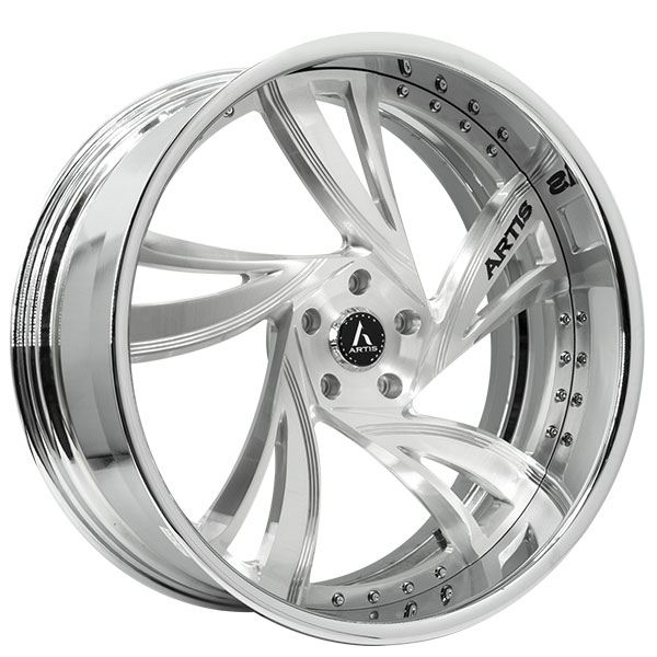 24" Artis Forged Wheels Kingston Brushed Rims