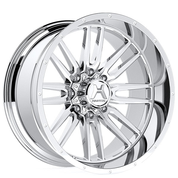 22" Hartes Metal Wheels YSM-720 Whipsaw Polished Off-Road Rims