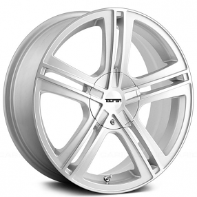 16" Touren Wheels TR62 3262 Hyper Silver with Machined Face and Lip Rims 