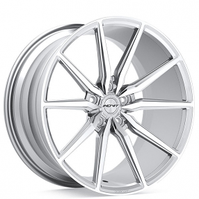 20" Staggered Inovit Wheels YSM-085 Frixion5 Silver with Machined Face Rims