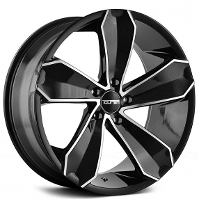 20" Touren Wheels TR71 3271 Gloss Black with Machined Face Rims 