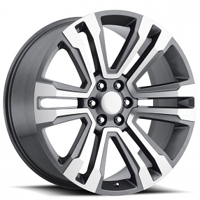 24" Cadillac Escalade Wheels FR 72 Grey Machined OEM Replica Rims