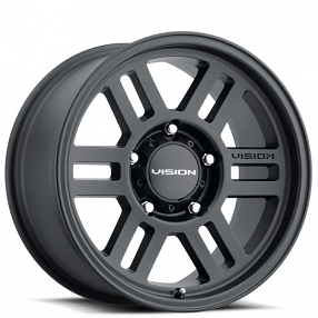 17" Vision Wheels 355 Manx 2 Overland Satin Black Off-Road Rims