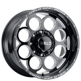 20x10" Weld Off-Road Redondo W113 Gloss Black Milled Rotary Forged Wheels (5x150/139, -18mm) 