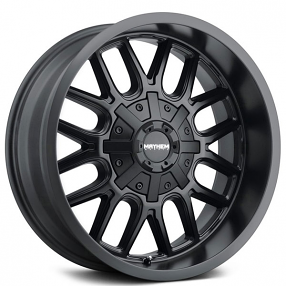 22" Mayhem Wheels 8107 Cogent Matte Black Off-Road Rims 