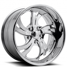 18" U.S. Mags Forged Wheels Kompressor 5 US451 Polished with Clear Coat Tuckin Series Rims 