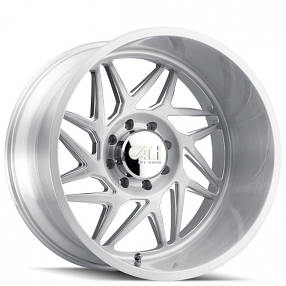20" Cali Wheels 9112 Gemini Brushed and Clear Coated Off-Road Rims 