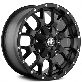 18" Mayhem Wheels 8015 Warrior Matte Black Off-Road Rims 