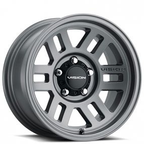 16" Vision Wheels 355 Manx 2 Overland Satin Grey Off-Road Rims 