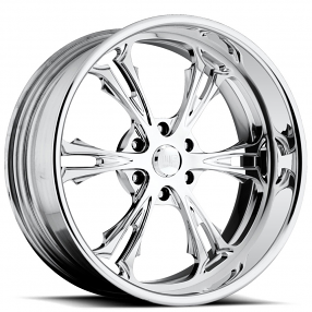 26" U.S. Mags Forged Wheels Cartel 6 US411 Polished Tuckin Series Rims