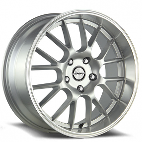 17" Shift Wheels Crank Silver with Polished Lip Rims