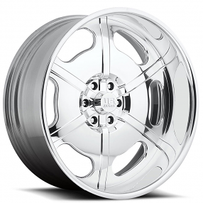 20" U.S. Mags Forged Wheels Rio Grande 6 US495 Polished Tuckin Series Rims