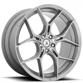 22" Staggered Asanti Wheels ABL-37 Monarch Titanium Brushed Rims