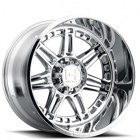 22" Hostile Wheels H124 Lunatic Chrome Off-Road Rims