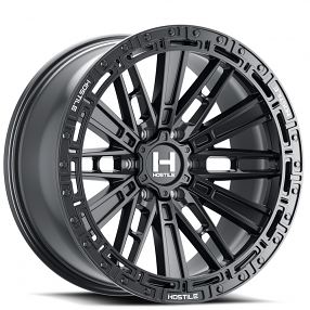17" Hostile Wheels H129 Mojave Satin Black Off-Road Rims