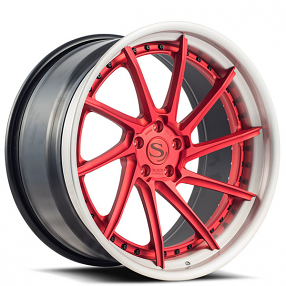 21" Staggered Savini Forged Wheels BM15-L Custom Finish Forged Rims 