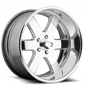 26" U.S. Mags Forged Wheels Hustler 6 US446 Polished Tuckin Series Rims