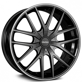 20" Touren Wheels TR60 3260 Matte Black with Machined Ring Rims 