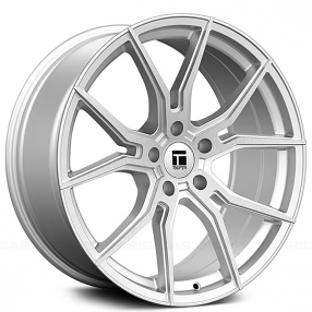 22" Touren Wheels TF01 3501 Brushed Gloss Silver Flow Formed Rims 