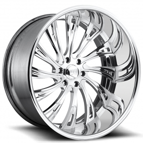 19" U.S. Mags Forged Wheels Slasher 6 US708 Polished Tuckin Series Rims