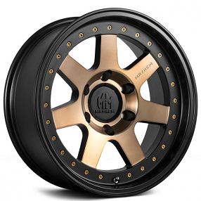 17" Mayhem Wheels 8300 Prodigy Matte Black with Bronze Tint Flow Form Off-Road Rims 