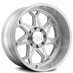 24" Cali Wheels 9111 Sevenfold Brushed and Clear Coated Off-Road Rims 