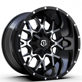 20" TIS Wheels 549MB Gloss Black with Machined Face Off-Road Rims