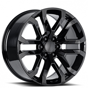 20" GMC Denali Wheels FR 95 Gloss Black OEM Replica Rims 