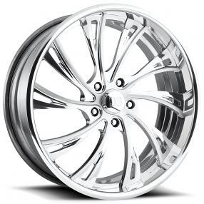 18" U.S. Mags Forged Wheels Slasher US707 Polished Tuckin Series Rims