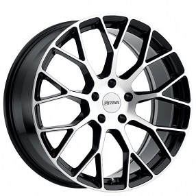 20" Petrol Wheels P2B Gloss Black with Machined Face Rims 