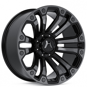 20" Hartes Metal Wheels YSM-738 Rhino Black with Machined Dark Tint Face Off-Road Rims