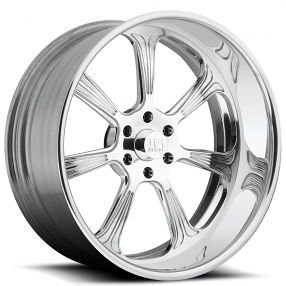 26" U.S. Mags Forged Wheels El Jefe US428 Polished Tuckin Series Rims