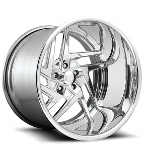 24" U.S. Mags Forged Wheels Nemesis 5 US465 Polished Tuckin Series Rims