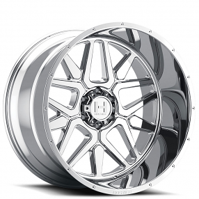 24" Hostile Wheels H128 Diablo Chrome Off-Road Rims