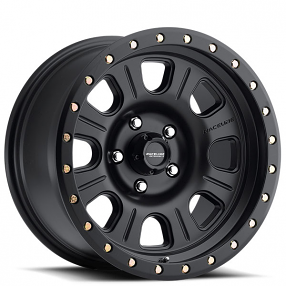 17" Raceline Wheels 928B SL Monster Satin Black Off-Road Rims 
