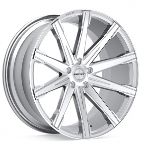 20" Staggered Inovit Wheels YSM-099 Revolve Silver with Machined Face Rims
