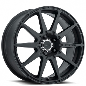 17" Method Wheels 501 Rally Matte Black Rims