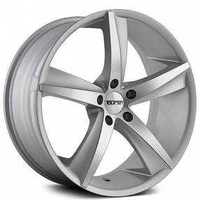 20" Touren Wheels TR72 3272 Gloss Silver with Machined Face Rims 