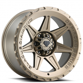 22" Blaque Diamond Wheels BD-O102 Matte Bronze Off-Road Rims