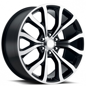 22" Ford Expedition Wheels FR 52 Gloss Black Machined OEM Replica Rims