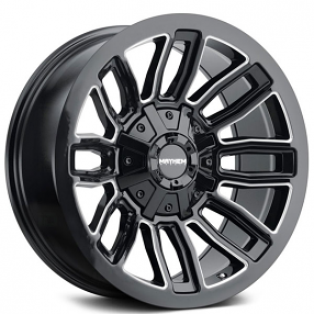 20" Mayhem Wheels 8108 Decoy Gloss Black with Milled Spokes Off-Road Rims 
