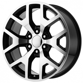 24" OE Creations Wheels PR169 Gloss Black with Machined Spokes Rims 