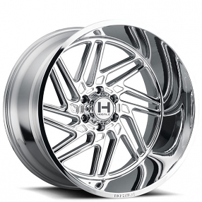 24" Hostile Wheels H116 Jigsaw Chrome Off-Road Rims